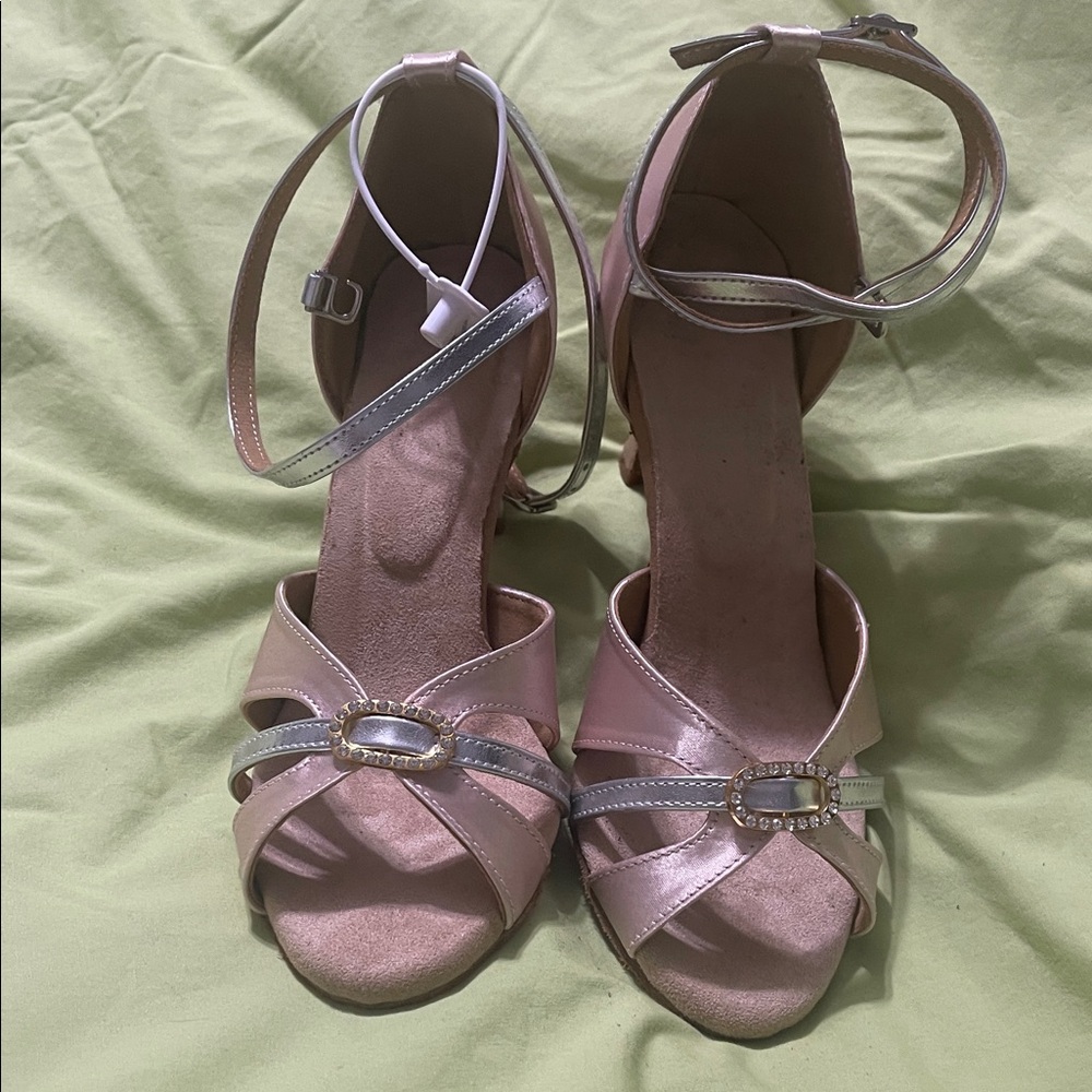 Dancing heels Elegant Pink Strappy Heels